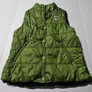 American Eagle Outfitters Puffer Vest Snap‎ Front Zip Pockets Womens Size M